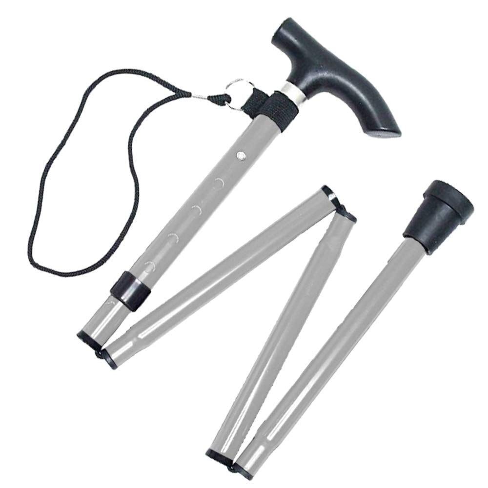 Life Healthcare Walking Stick Folding/Adjustable - Silver Nak Health and Beauty