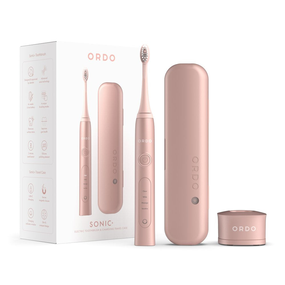 ORDO SONIC+ TOOTHBRUSH & CASE ROSE GOLD Nak Health and Beauty