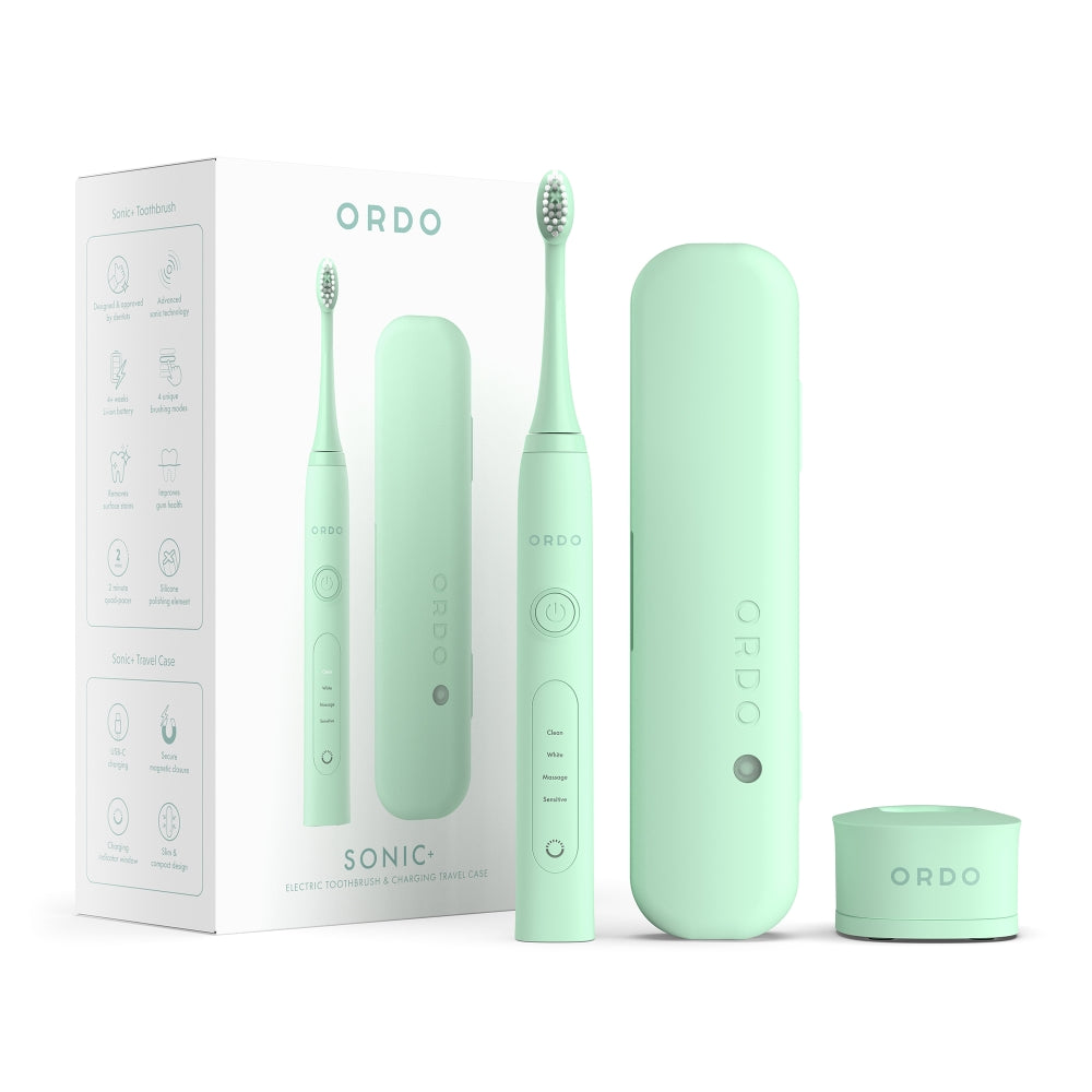 ORDO SONIC+ TOOTHBRUSH & CASE MINT GREEN Nak Health and Beauty