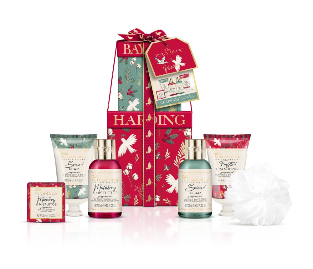 FUZZY DUCK WINTER WONDERLAND LUX PAMPER PRESENT