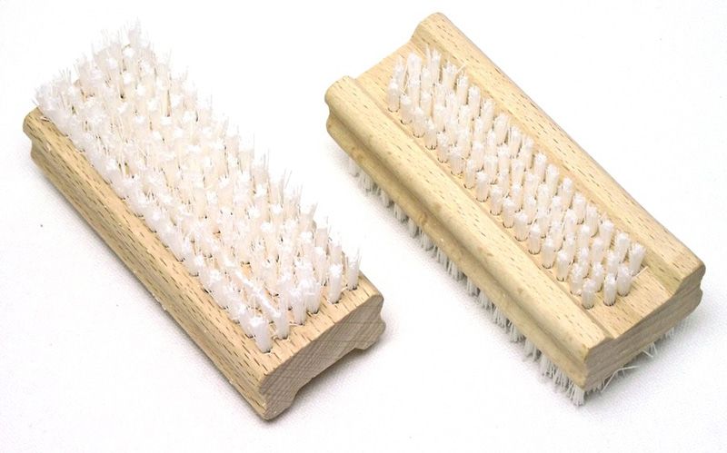 Nail Brushes - Wood - Double Sided Nak Health and Beauty