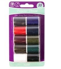 Haber Polyester  Thread (Dark) Nak Health and Beauty