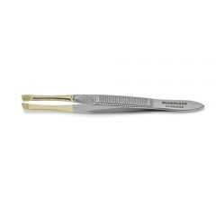 Manicare Flat Tweezer Gold Plated **BEST-SELLER** Nak Health and Beauty
