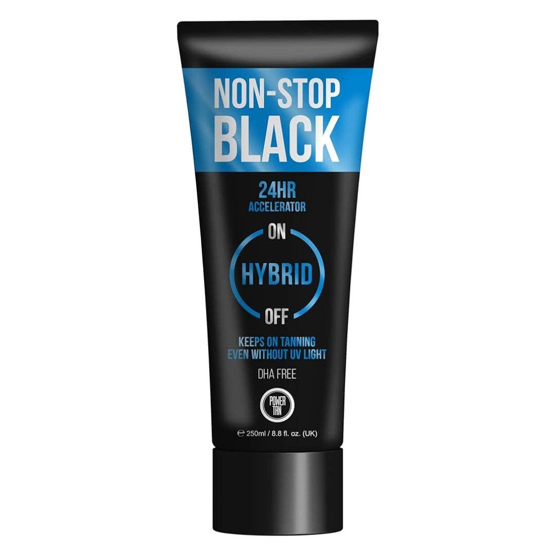 Power Tan Non Stop Black Hybrid Sunbed Tanning Accelerator Nak Health and Beauty