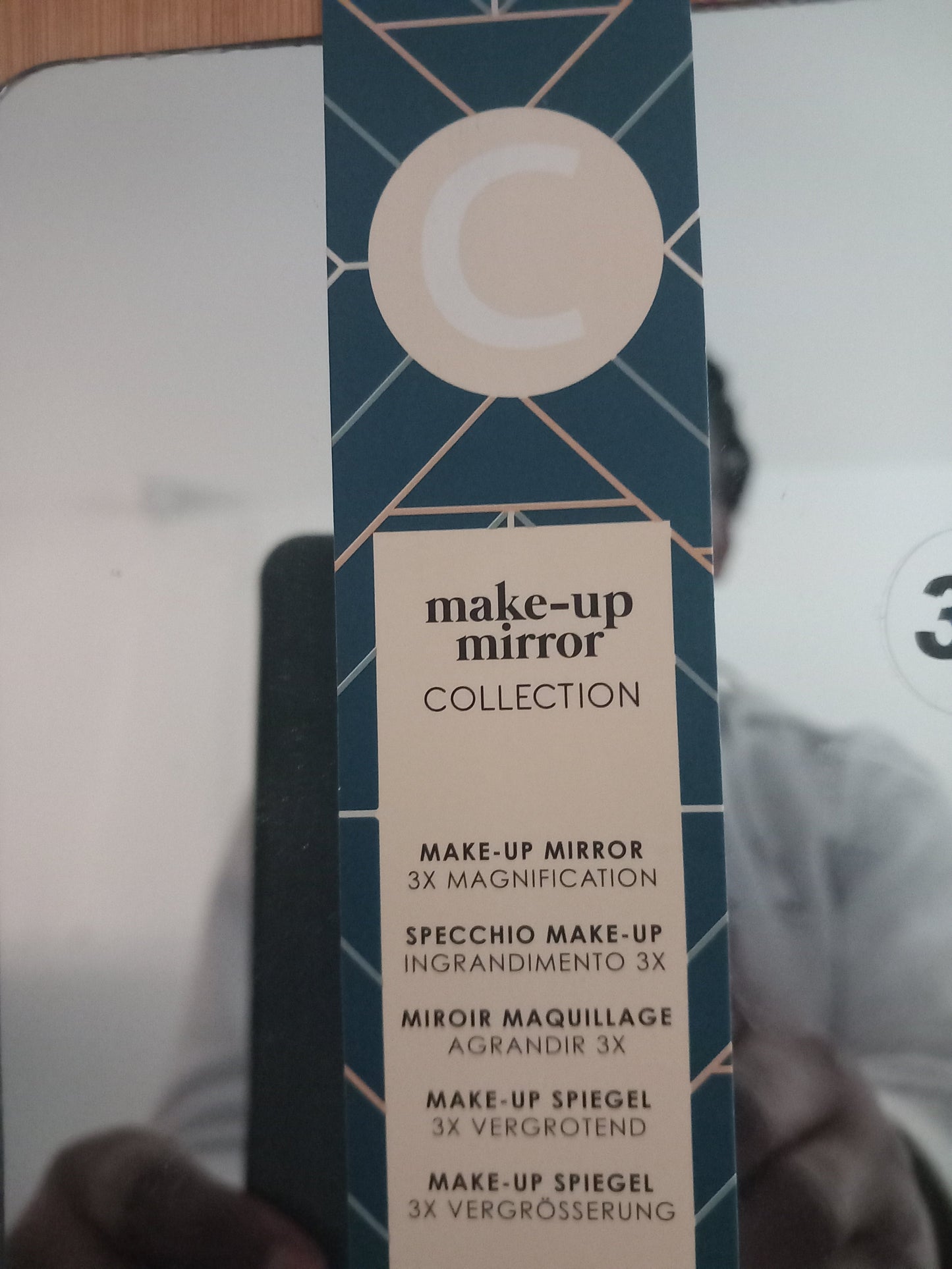 Casuelle Make Up Mirror 3x Magnification with stand double sided Nak Health and Beauty