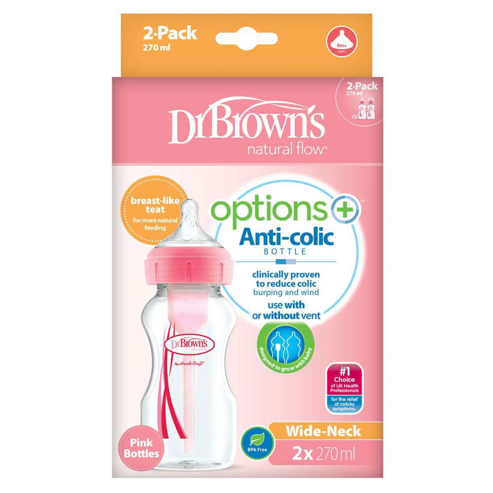 OPTIONS + 2PK 270ML BOTTLE PINK Nak Health and Beauty