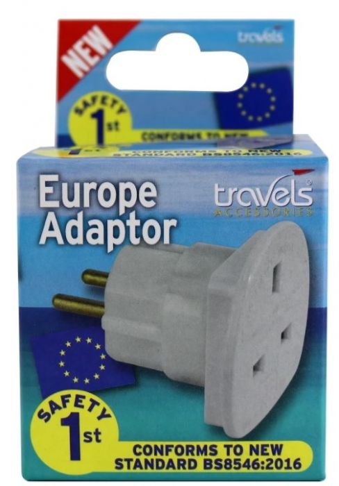 Travels Europe Adaptor **BEST-SELLER** Nak Health and Beauty