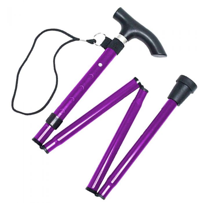 Life Healthcare Walking Stick Folding/Adjustable- Purple Nak Health and Beauty