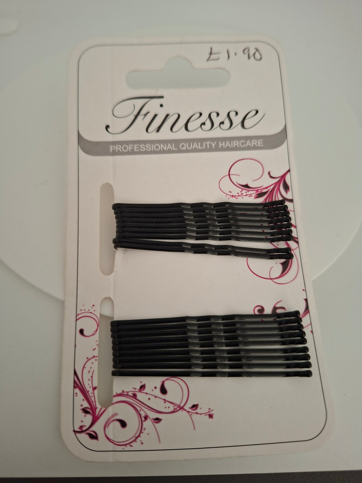 Finesse 18 Black Hair Grip 4.8cm Nak Health and Beauty