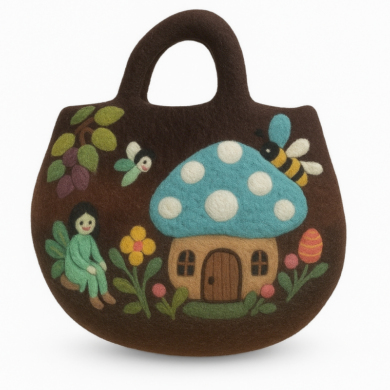 Fairy Garden Felted Bag Nak Health and Beauty