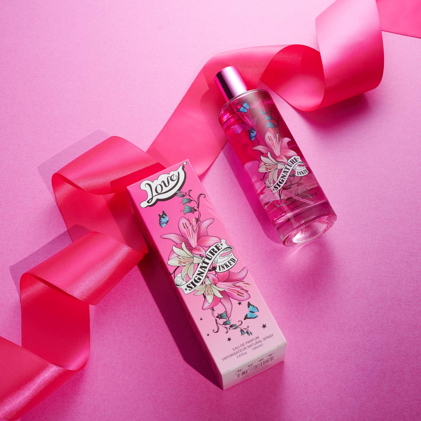 Love Signature Inked 3.4oz Perfume Spray Gift Set Nak Health and Beauty