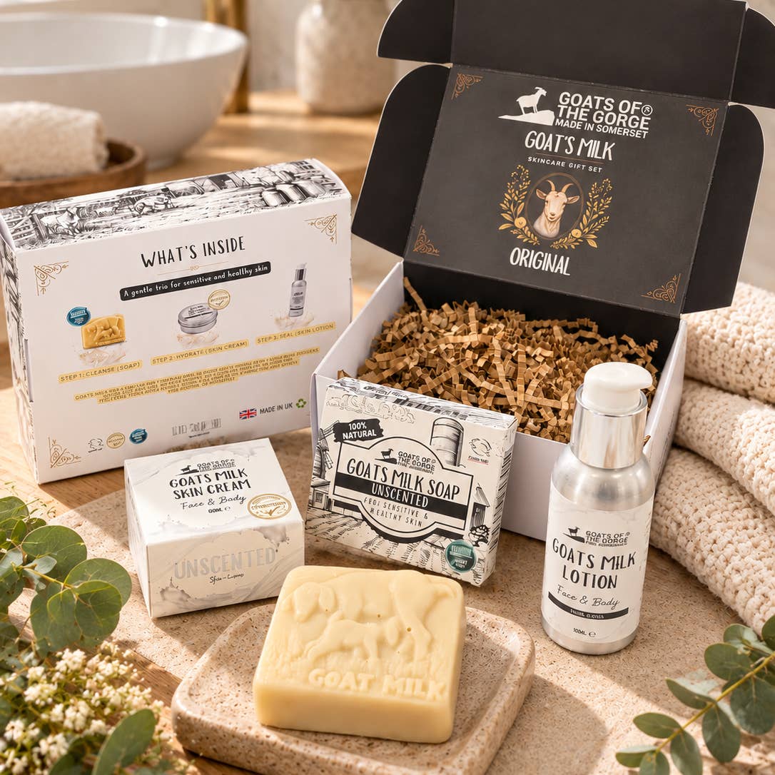 Goat’S Milk Skincare Gift Set – Soap, Face Cream & Lotion Nak Health and Beauty