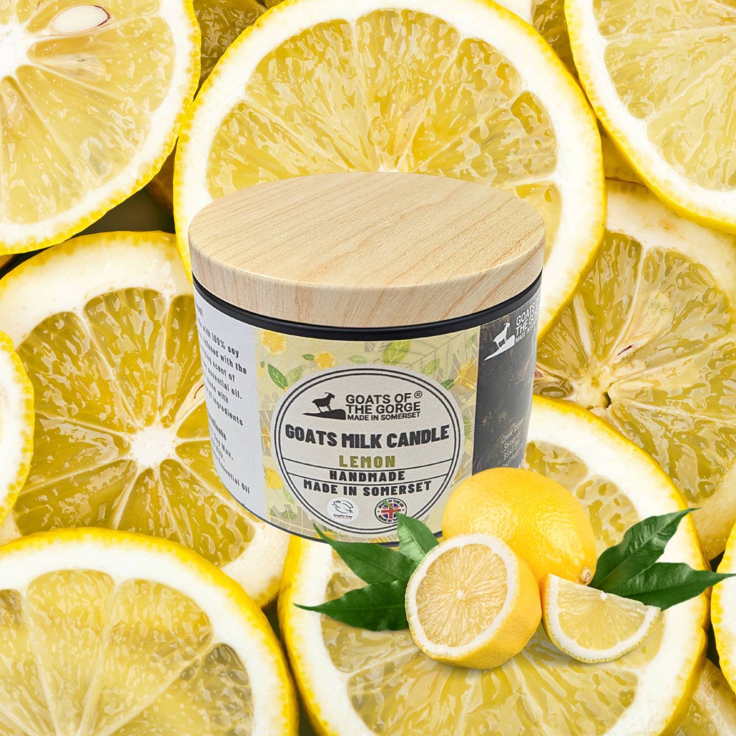 Deluxe Goats Milk Candles By Goats of the Gorge Ltd 275ml Lemon Nak Health and Beauty