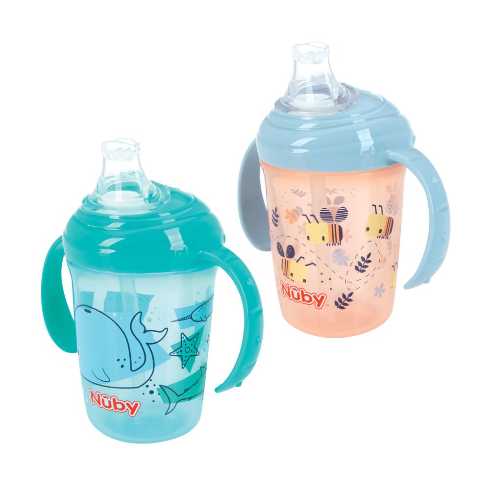 Nuby
DECORATED GRIP N SIP CUP PINK OR BLUE Nak Health and Beauty