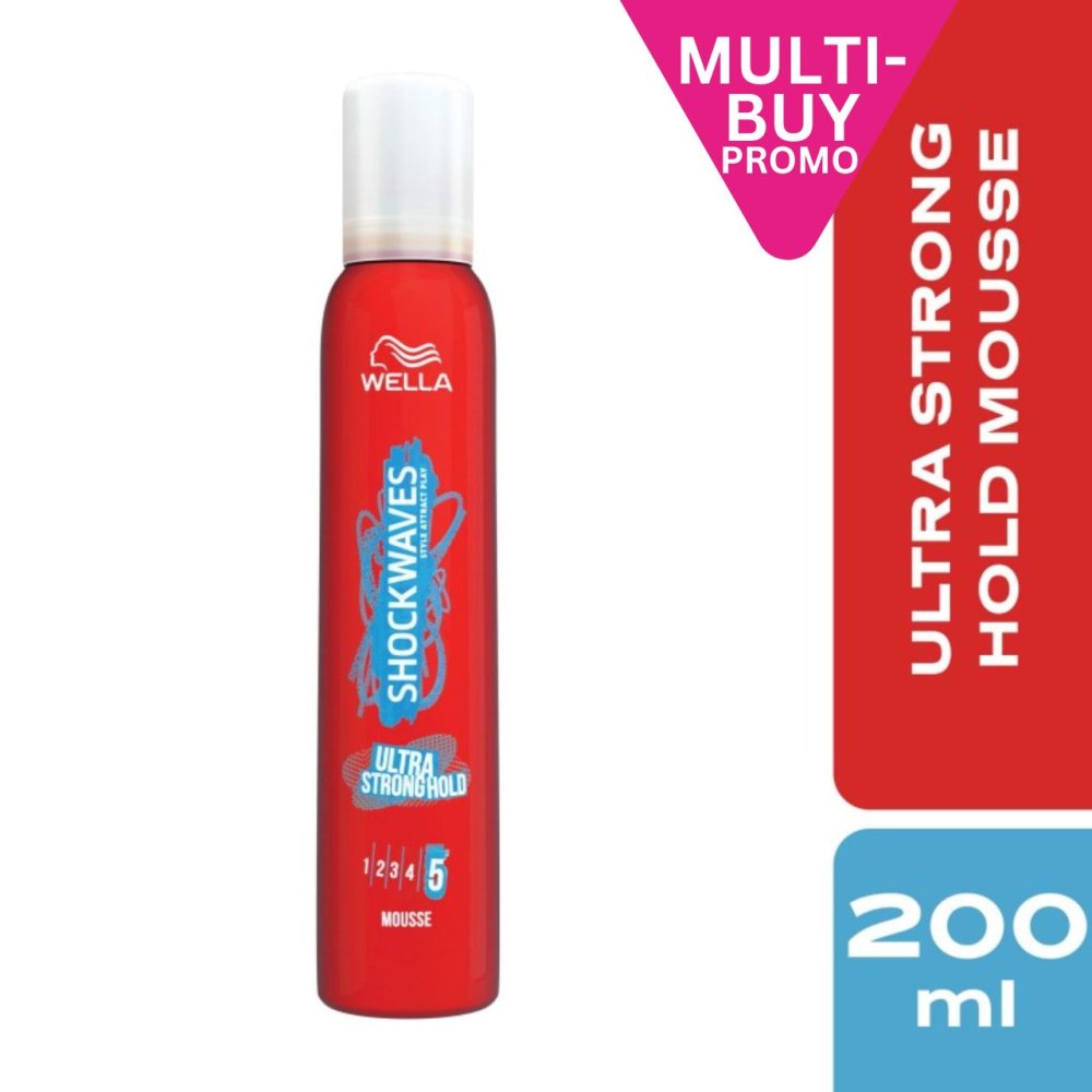 SHOCKWAVES ULT STRONG HOLD MOUSSE 200ML Nak Health and Beauty