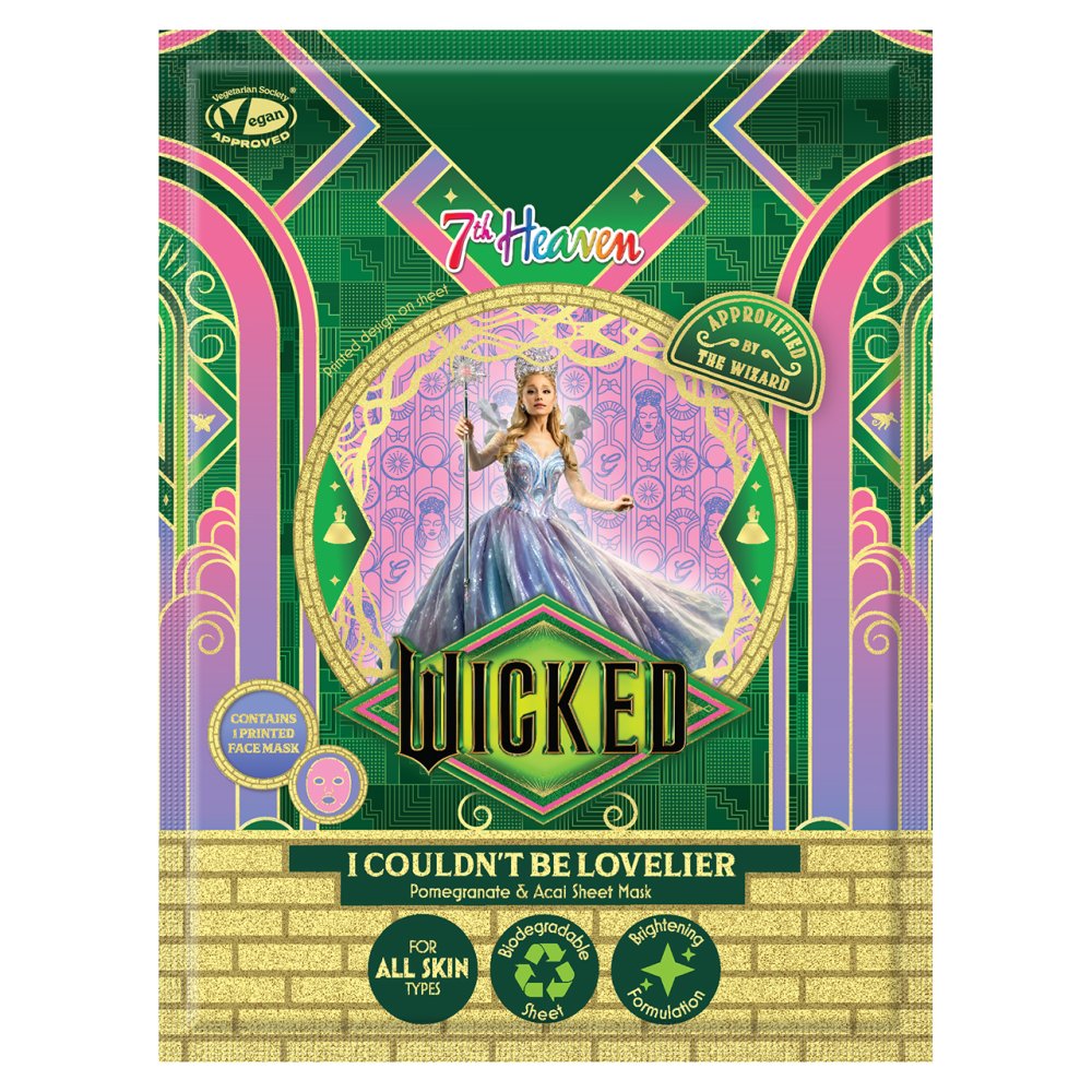 WICKED GLINDA POMEGRANATE & ACAI SHEET FACE MASK Nak Health and Beauty