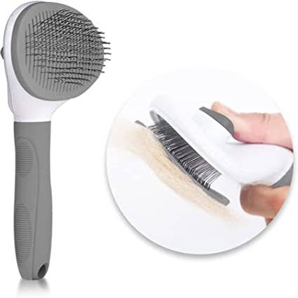 Pet Grooming Brush Stainless Steel Bristles Nak Health and Beauty