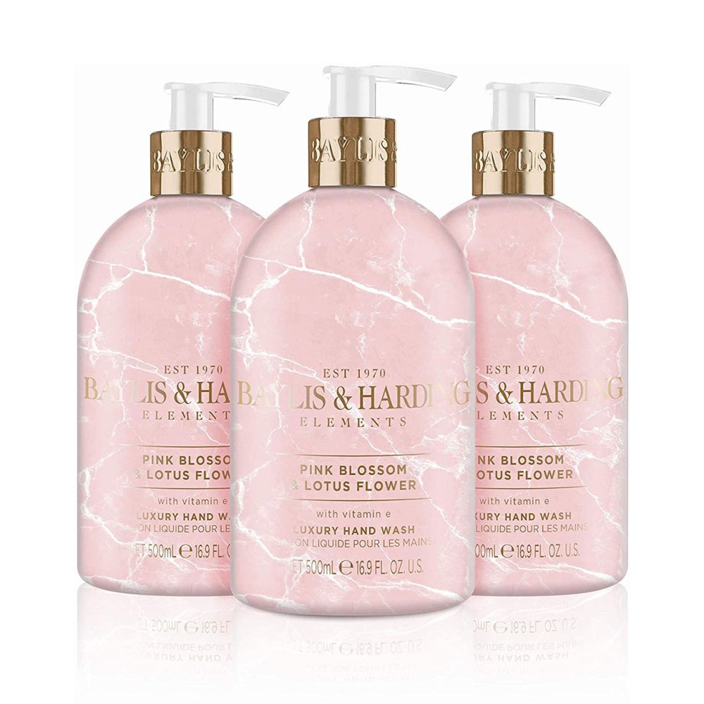 3x ELEMENTS PINK BLOSSOM AND LOTUS FLOWER HAND WASH Nak Health and Beauty