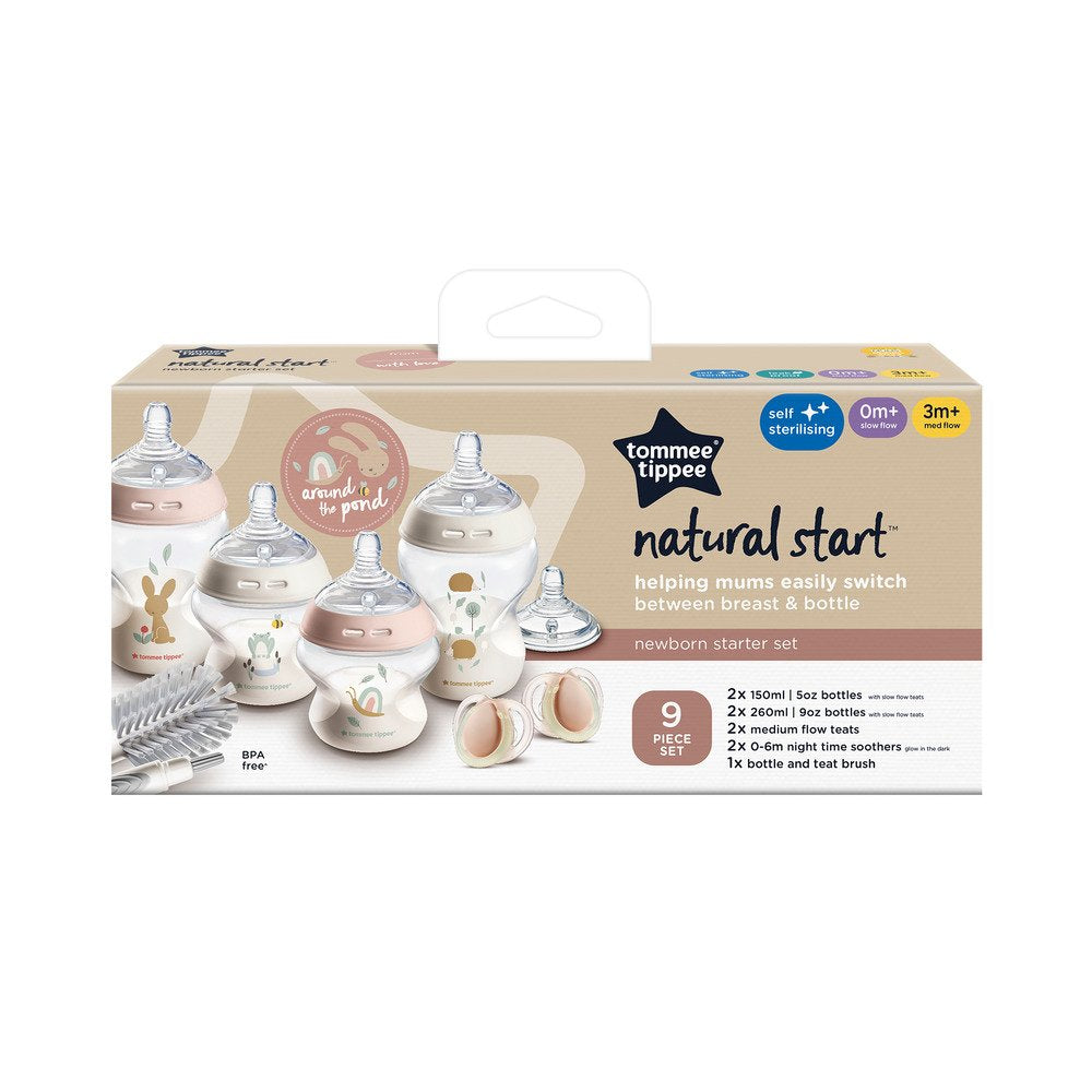TOMMEE TIPPEE  NS STARTER FEEDING  BOTTLE  KIT PINK Nak Health and Beauty