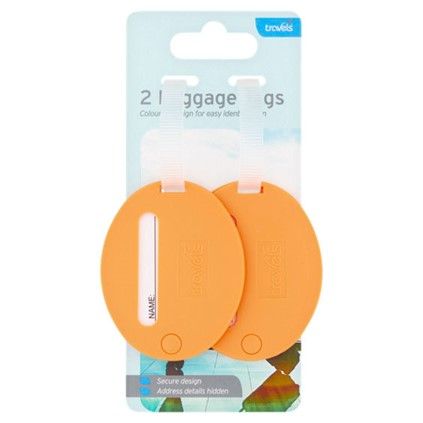 Travels Luggage Tags Plain Colour Nak Health and Beauty