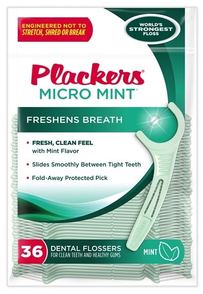 Plackers Micro Mint Flossers x 36 **BEST-SELLER Nak Health and Beauty