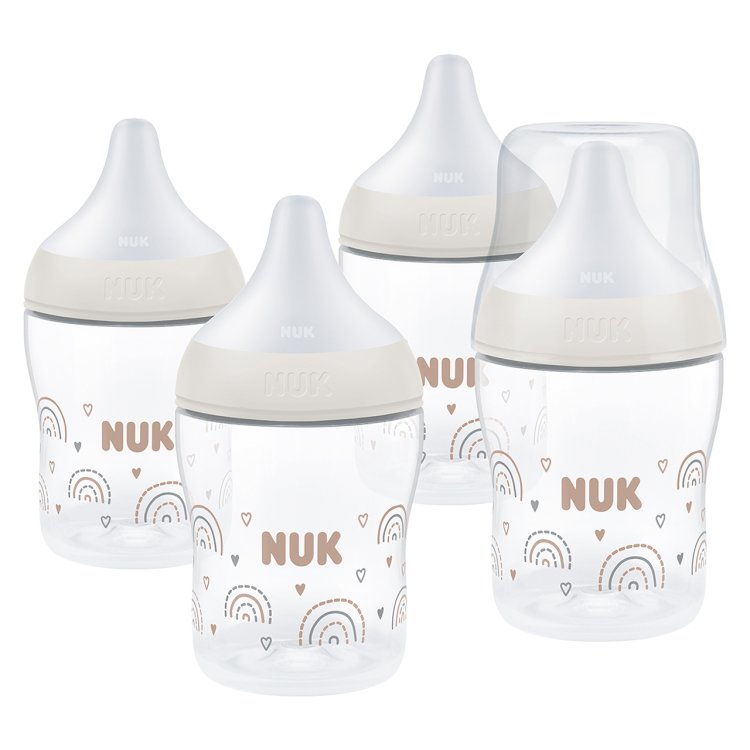 NUK PERFECT MATCH BOTTLE SET 4PK 150ML 0M+ Nak Health and Beauty
