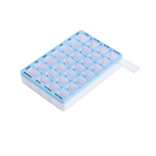 Life 7 Day 28 Compartment Slide Pill Organiser Tray Nak Health and Beauty