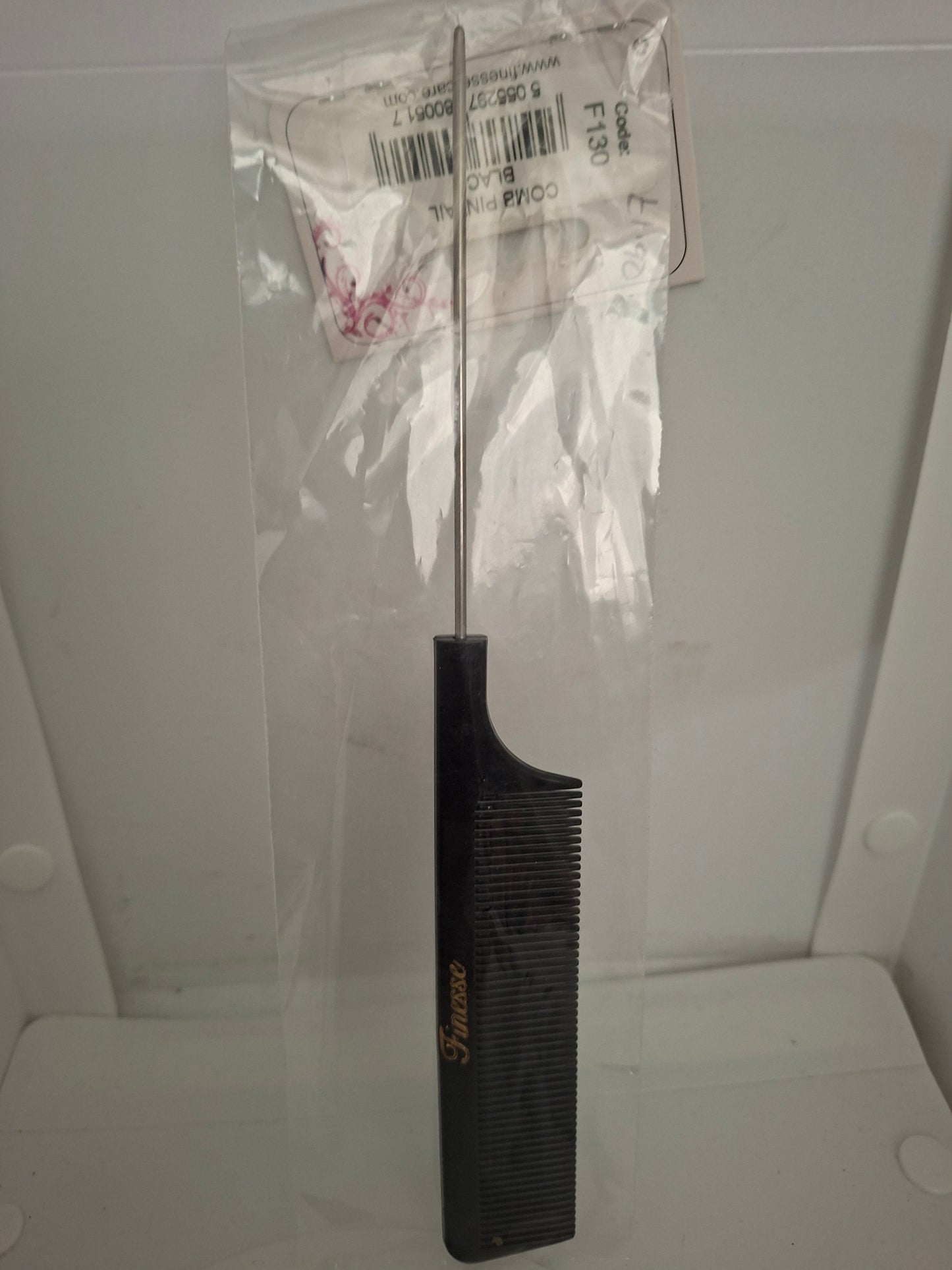 Finesse Black PinTail Comb Nak Health and Beauty