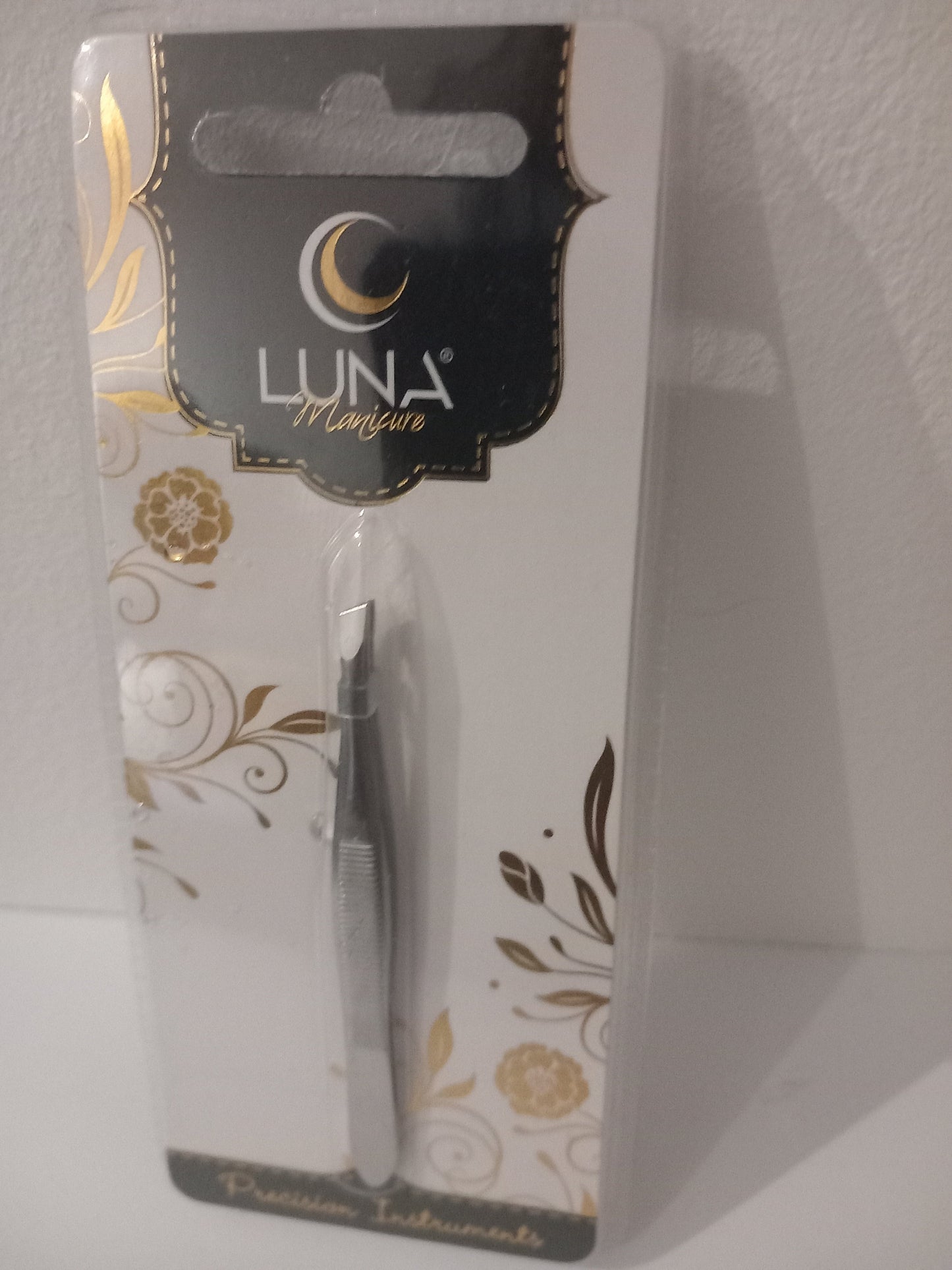 Luna Slant Tweezers (stainless Steel) Nak Health and Beauty