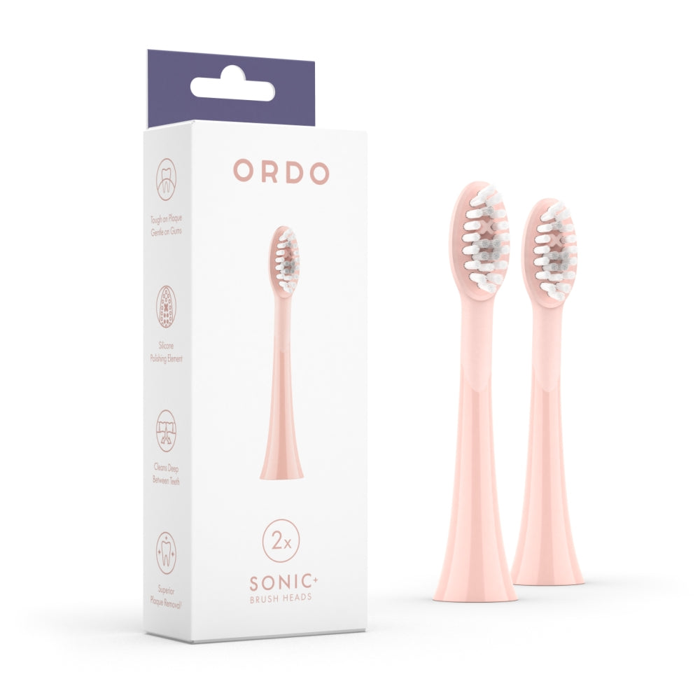 Ordo Sonic+ BRUSH HEADS ROSE GOLD 2PK Nak-Health-&-Beauty-