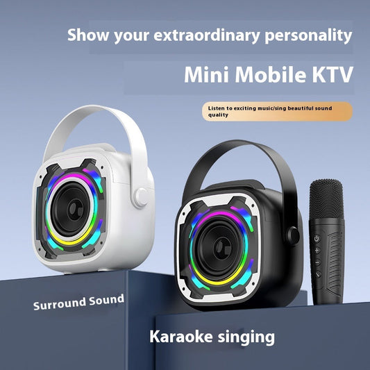Portable Wireless Bluetooth Speaker With Microphone Integrated Karaoke Speaker Nak Health and Beauty