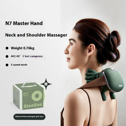 Electric Neck And Shoulder Muscle Massager Wireless Shoulder And Back Kneading Massage Shawl Neck Masajeador Relax Pain Relief Nak Health and Beauty