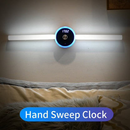 Smart Cabinet Light Clock Timing Sensor Light Removable LED Wardrobe Light Human Body Sensor Light Nak Health and Beauty