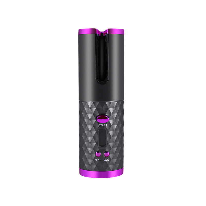 Rechargeable Automatic Hair Curler Women Portable Hair Curling Iron LCD Display Ceramic Curly Rotating Curling Wave Styer Nak Health and Beauty