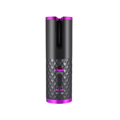 Rechargeable Automatic Hair Curler Women Portable Hair Curling Iron LCD Display Ceramic Curly Rotating Curling Wave Styer Nak Health and Beauty