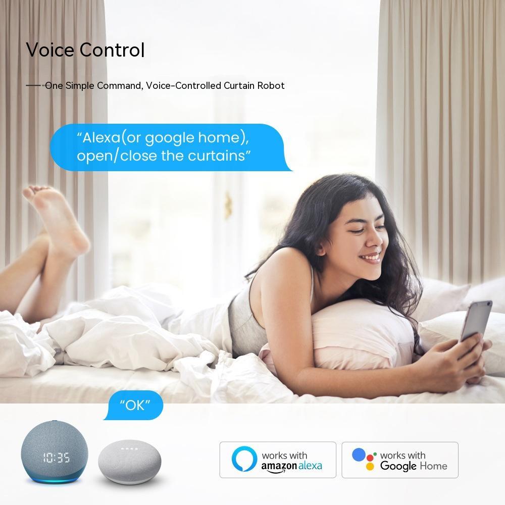 Wifi Curtain Robot Smart Home Roman Rod Electric Curtain Companion Nak Health and Beauty
