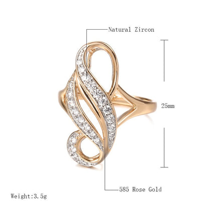 Ring Special-interest Design Irregular Geometric Rose Gold Nak Health and Beauty