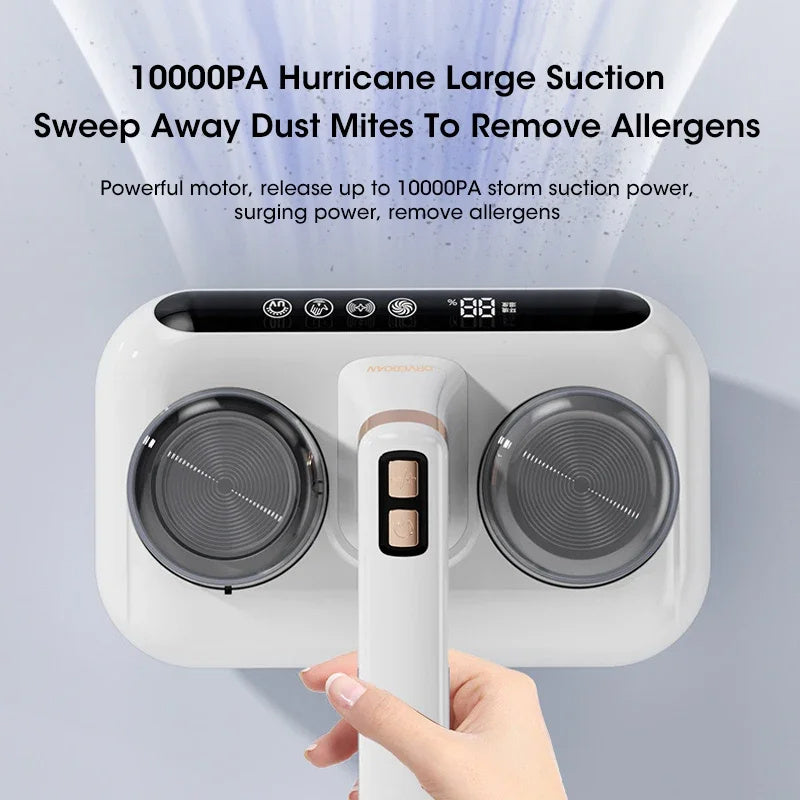 New Mattress Vacuum Mite Remover Cordless Handheld Cleaner Powerful Suction For Cleaning Bed Pillows Home Supplies Nak Health and Beauty