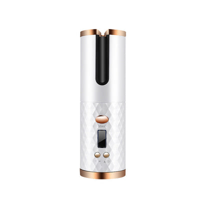 Rechargeable Automatic Hair Curler Women Portable Hair Curling Iron LCD Display Ceramic Curly Rotating Curling Wave Styer Nak Health and Beauty