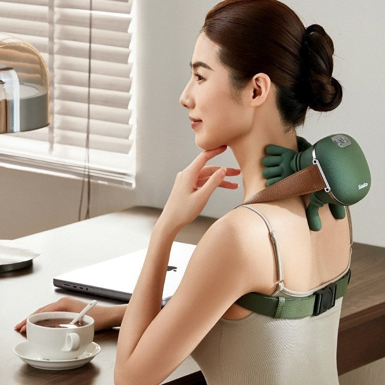 Electric Neck And Shoulder Muscle Massager Wireless Shoulder And Back Kneading Massage Shawl Neck Masajeador Relax Pain Relief Nak Health and Beauty
