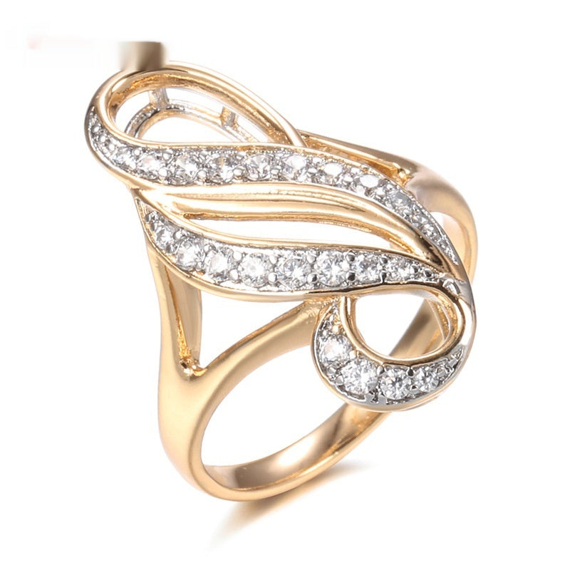 Ring Special-interest Design Irregular Geometric Rose Gold Nak Health and Beauty