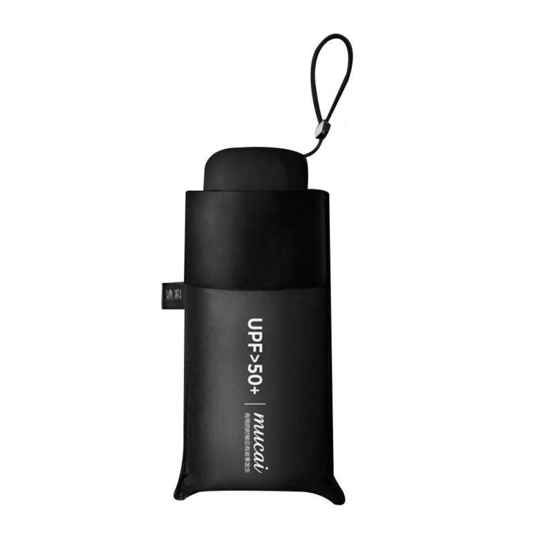 Portable Anti-UV Pouch Mini Umbrella Rain Women Windproof Durable 5 Folding Sun Umbrellas Portable Solar Female Parasol Nak Health and Beauty
