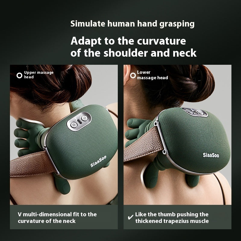 Electric Neck And Shoulder Muscle Massager Wireless Shoulder And Back Kneading Massage Shawl Neck Masajeador Relax Pain Relief Nak Health and Beauty