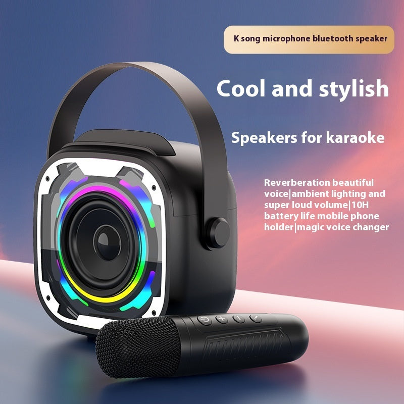 Portable Wireless Bluetooth Speaker With Microphone Integrated Karaoke Speaker Nak Health and Beauty