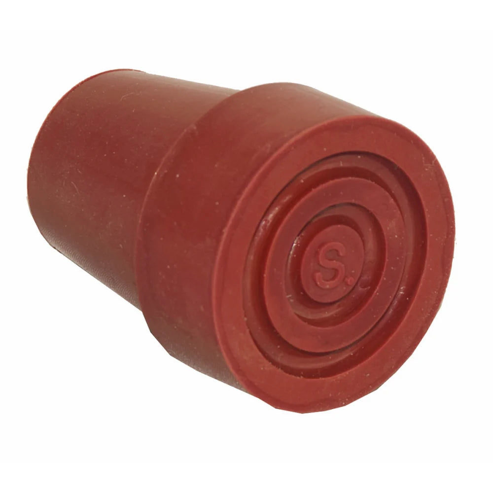 Replacement Walking Stick Ferrule Cane Tip, Red (Poppies)