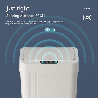 Kitchen Living Room Waterproof Automatic Smart Induction Trash Can With Lid Nak Health and Beauty