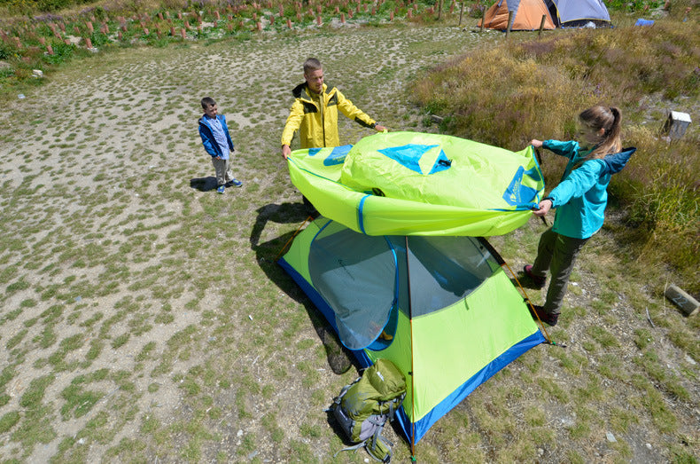 Tent Double Double Aluminum Pole Camping Outdoor Camping Nak Health and Beauty