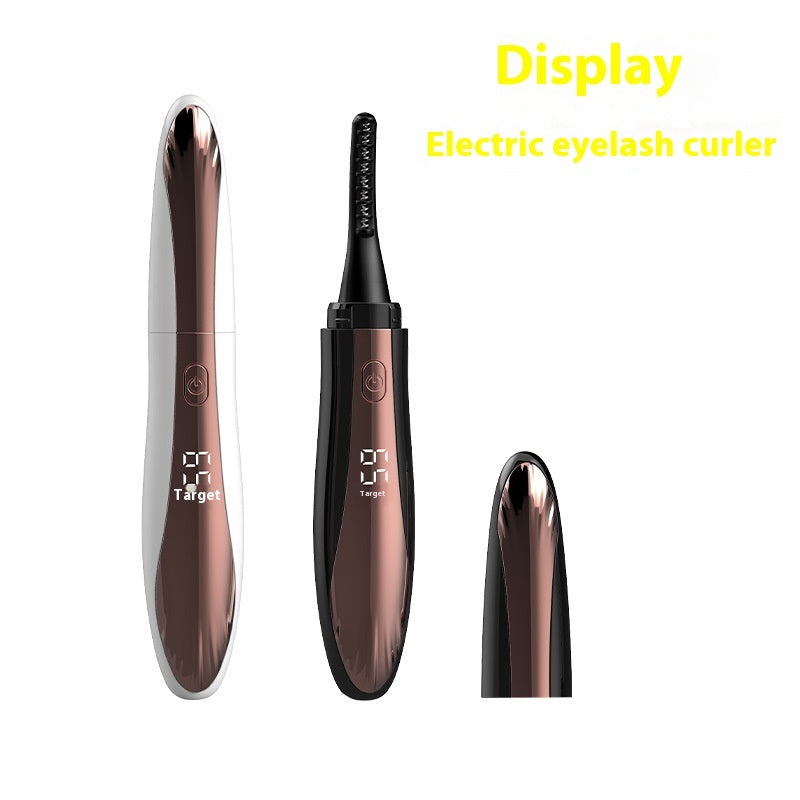 New Electric Heating Eyelash Curler Electric Ion Ironing Eyelash Curler Electric Eyelash Curler Electric Heating Curling Eyelash Tool Nak Health and Beauty