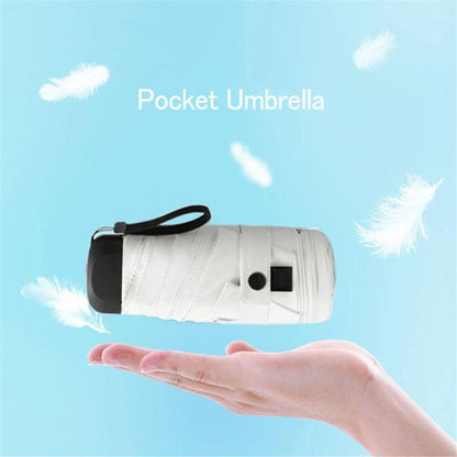 Portable Anti-UV Pouch Mini Umbrella Rain Women Windproof Durable 5 Folding Sun Umbrellas Portable Solar Female Parasol Nak Health and Beauty
