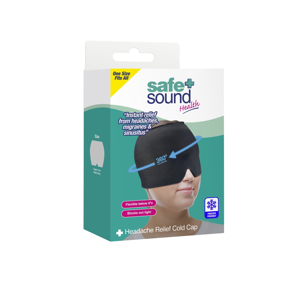 SAFE AND SOUND HEADACHE RELIEF COLD CAP